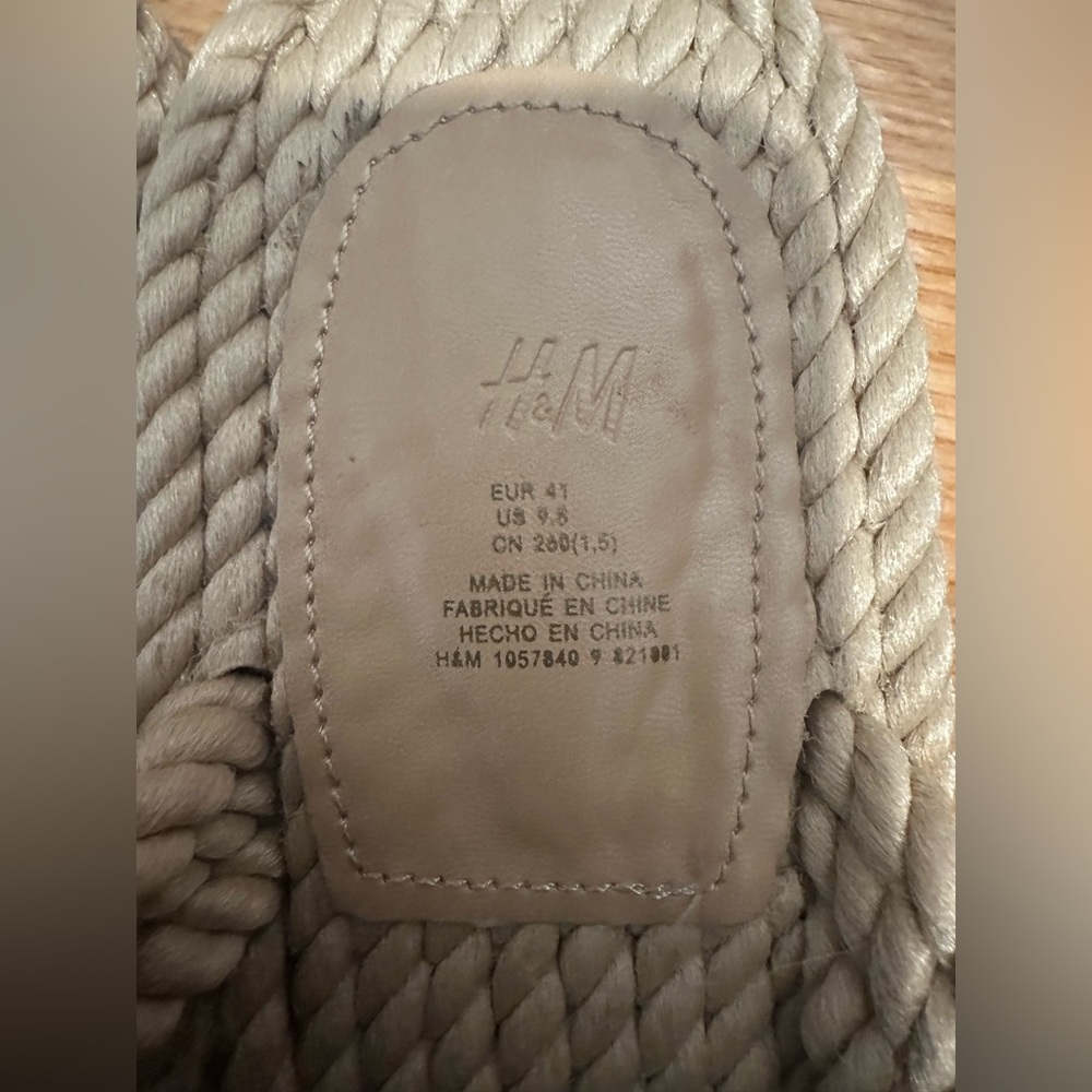 H&M Beige Braided Rope Sandals - Picture 2 of 2